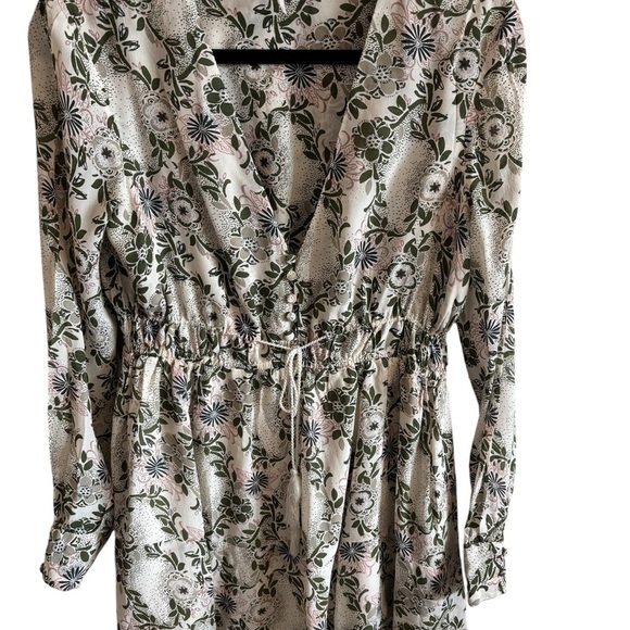 Free People Stealing Fire Women’s Floral Print Mini Dress Peasant Small Fairy - Picture 1 of 8